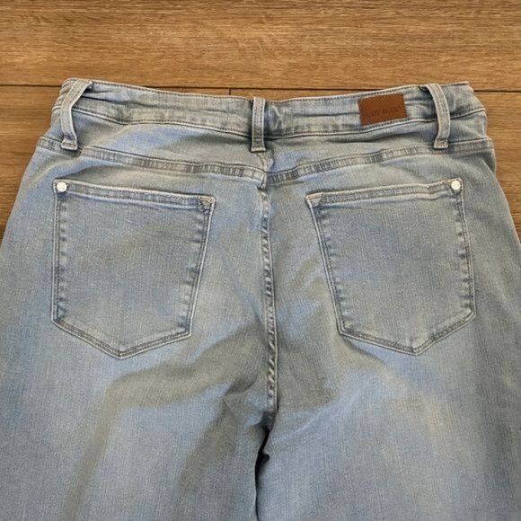 Judy Blue 16W Wide Leg Fit Denim Jeans Braided Waist - Picture 16 of 16